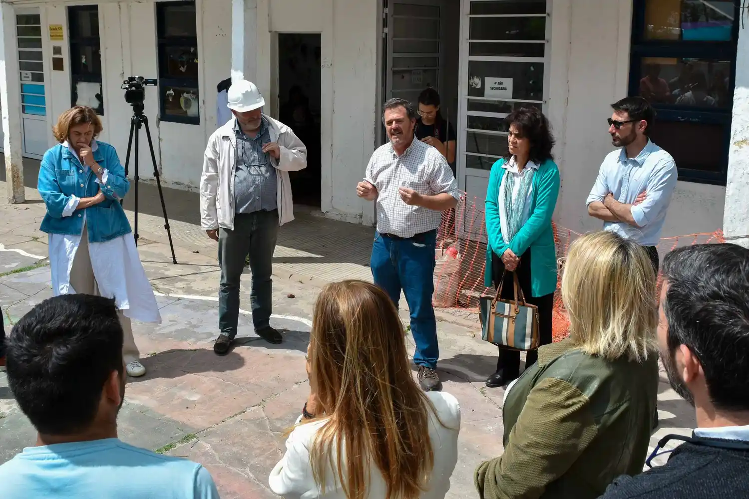 El ministro de planeamiento y la titular del CGE recorrieron escuelas de Gualeguay