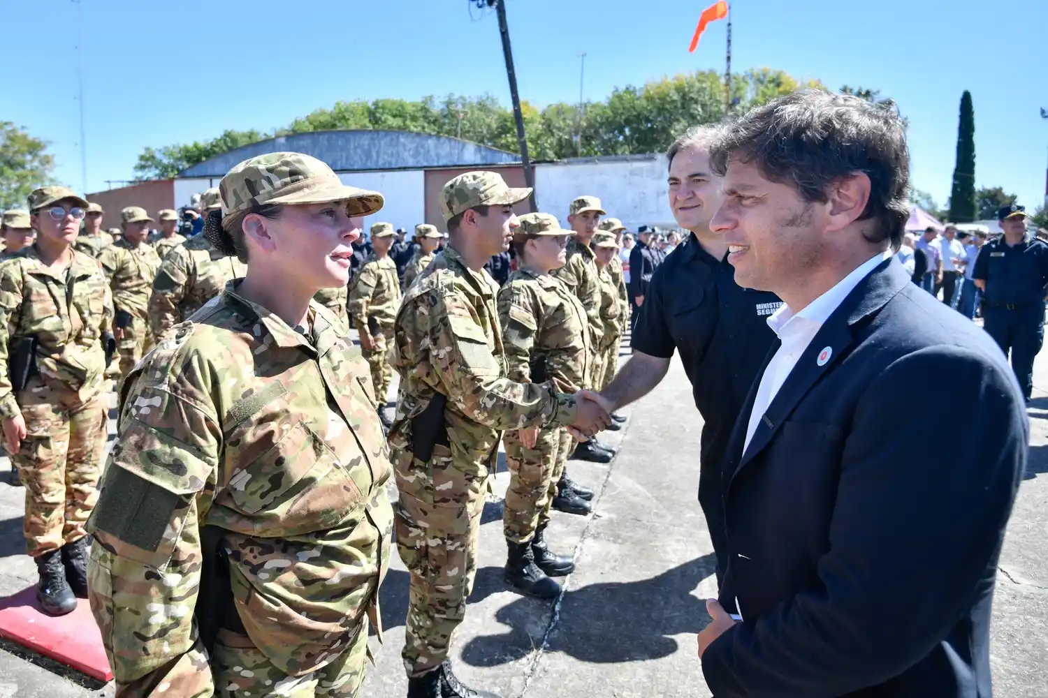 Kicillof puso en servicio a 250 nuevos agentes de la Policía Rural.