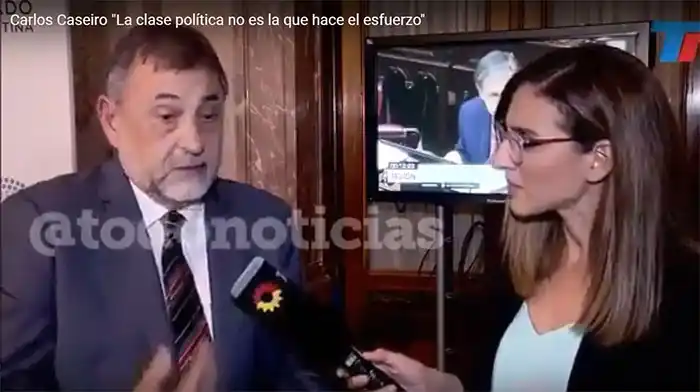 Carlos Caseiro «La clase política no es la que hace el esfuerzo»