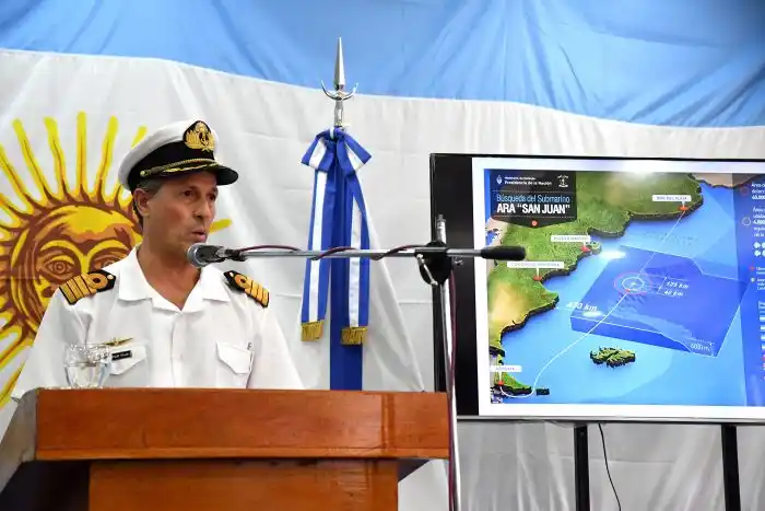 La imagen detectada a 477 metros no es del submarino