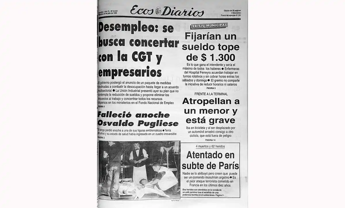 Miércoles 26 de julio de 1995