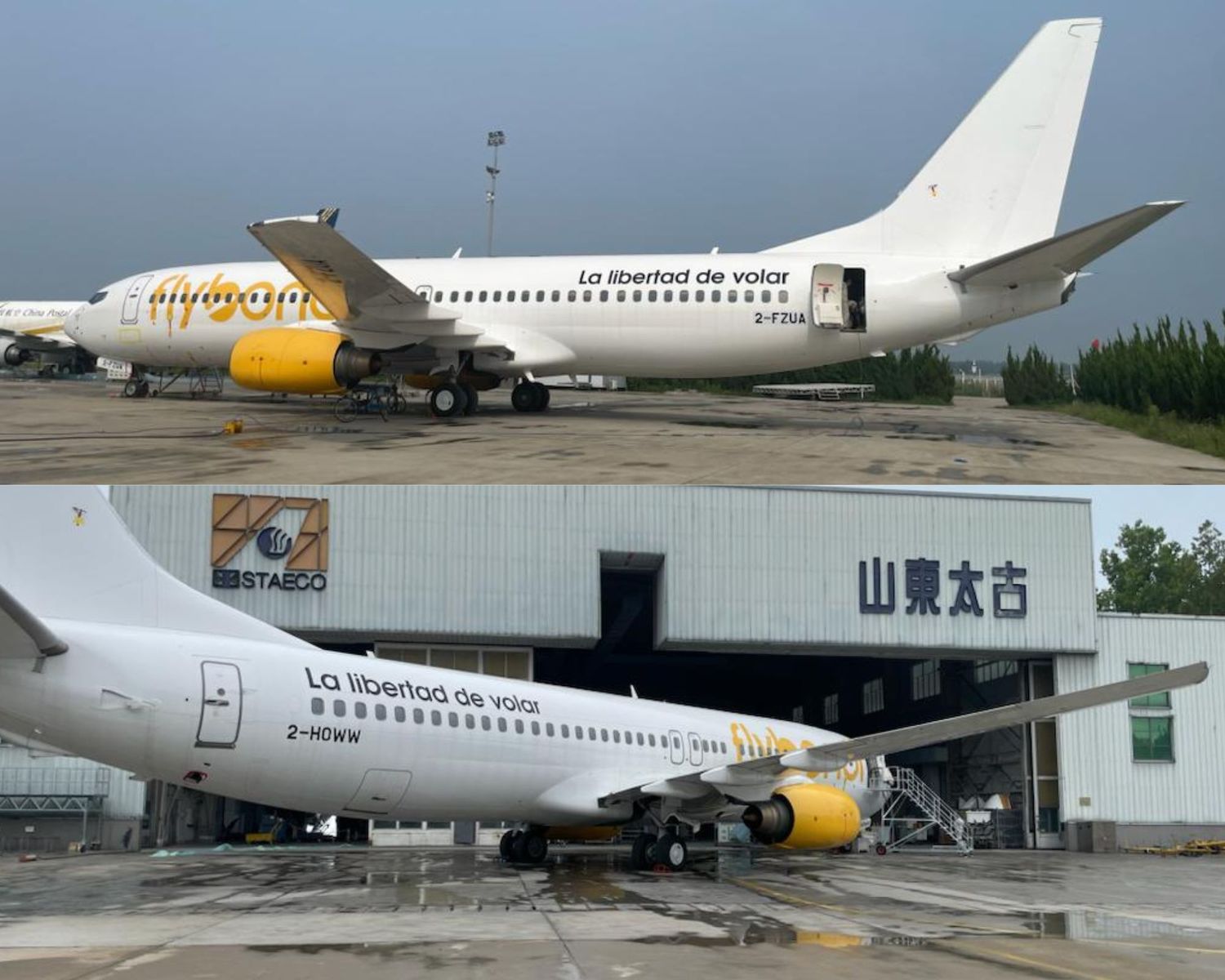 Dos aviones de Flybondi, varados en China esperando aprobación de giro de divisas