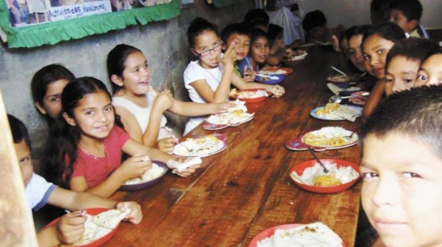 Creció el número de alumnos en los comedores escolares.