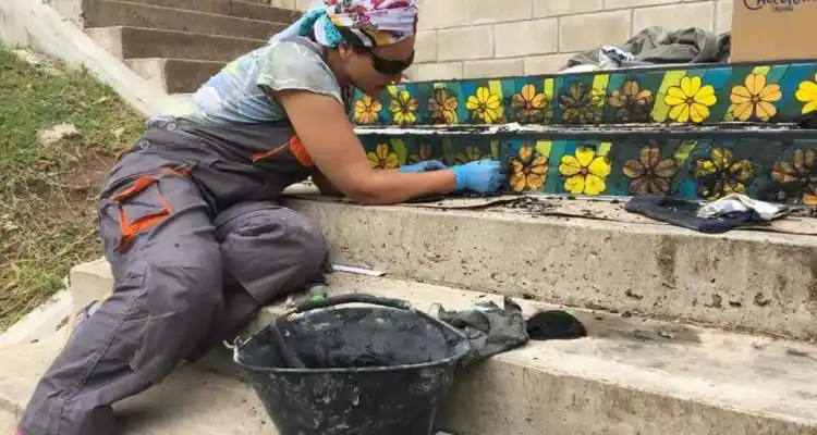 La escalera del Nuevo Boulevard también tendrá mosaiquismo