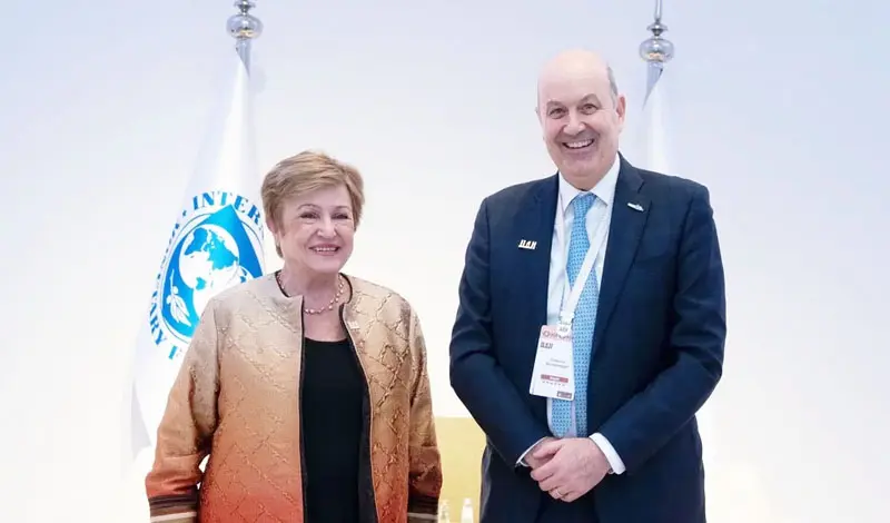 Sturzenegger se reunió con Georgieva en Arabia Saudita mientras el FMI audita en Buenos Aires