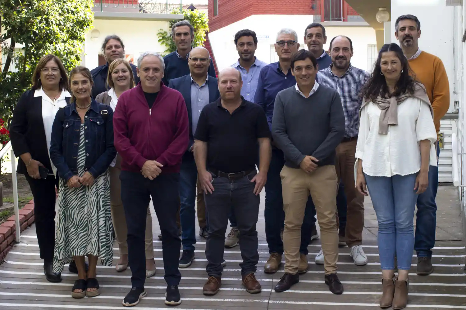 Los intendentes reunidos en Villa Gesell.