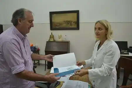 Entregaron 600 mil pesos para abonar la obra de la Escuela Rawson