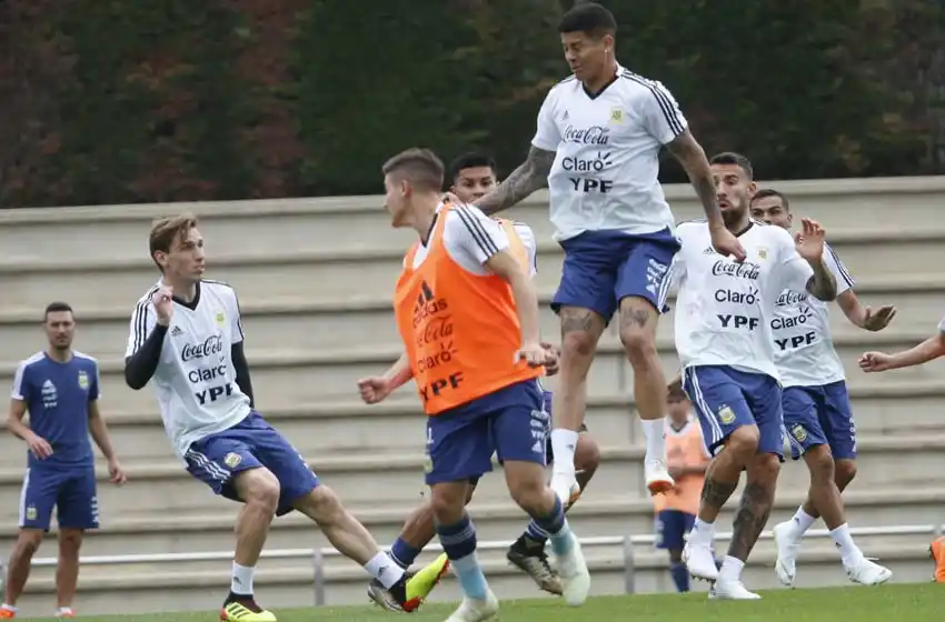 Argentina cerró la semana de entrenamientos en Barcelona