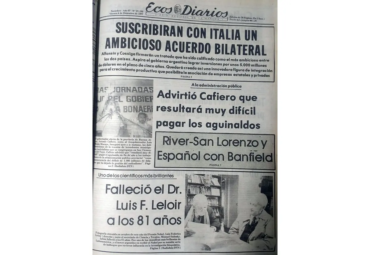Viernes 4 de diciembre de 1987