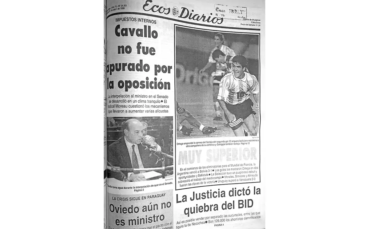 Jueves 25 de abril de 1996