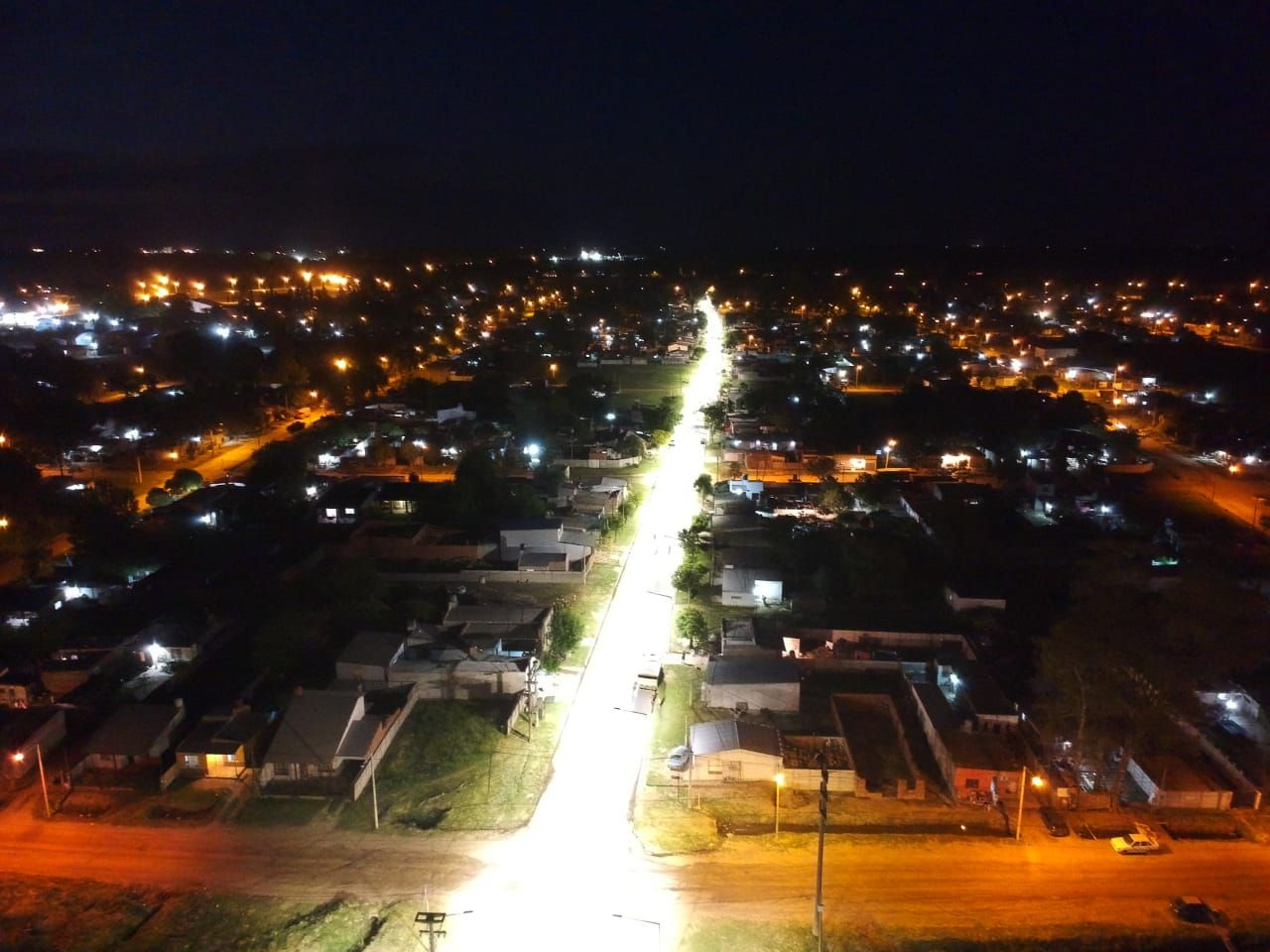 Venado Tuerto exhibe un nuevo sistema de luces led