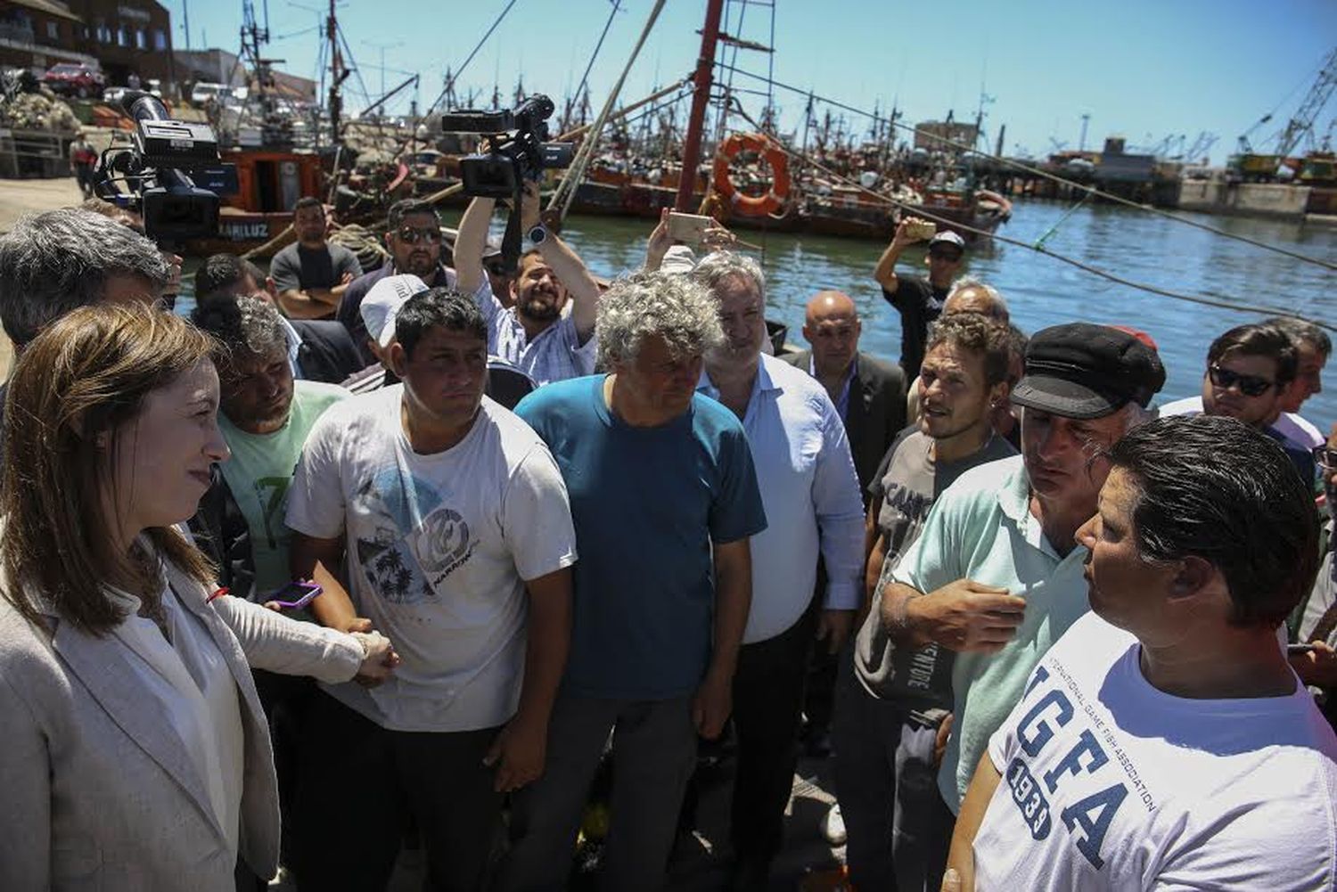 Vidal anunció mejoras para el sector pesquero