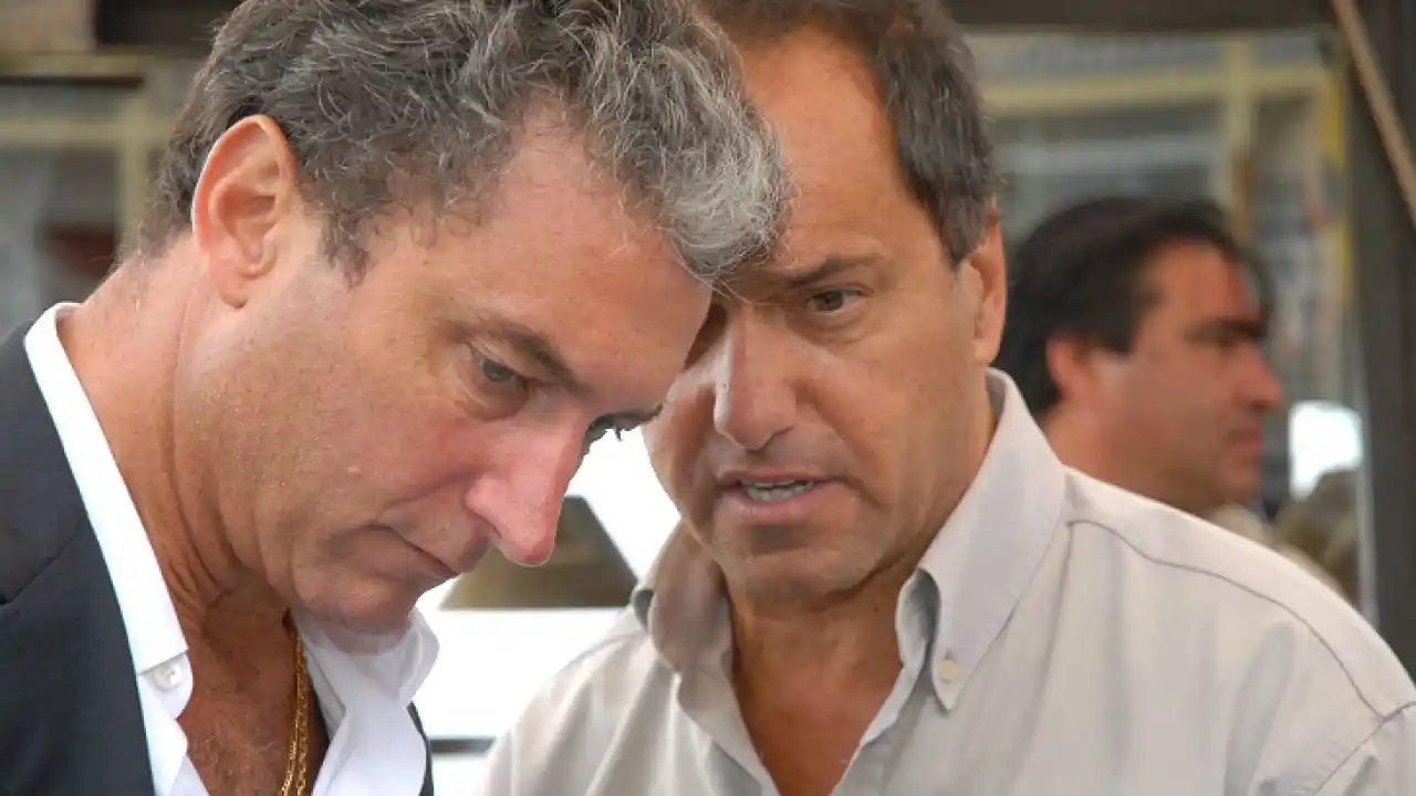 Los hermanos Scioli, en otros tiempos, antes del distanciamiento político.