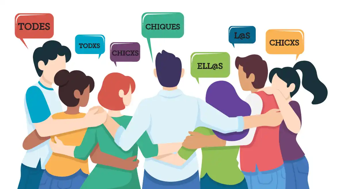 Hablemos del habla, "todes juntes"