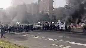 Tensión por corte de Ferroviarios en Avenida General Paz 