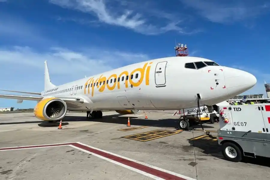 Un avión de Flybondi sufrió la ingesta de un pájaro y tuvo que abortar el despegue en Ezeiza
