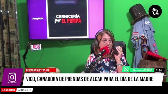 Día de la Madre: Vico fue la ganadora de dos prendas de Creaciones Alcar