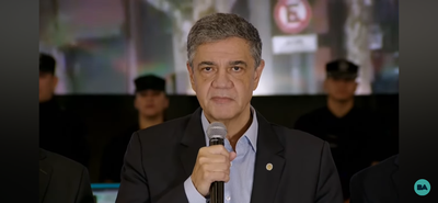 Jorge Macri reportó sobre los incidentes en la marcha de los barras bravas