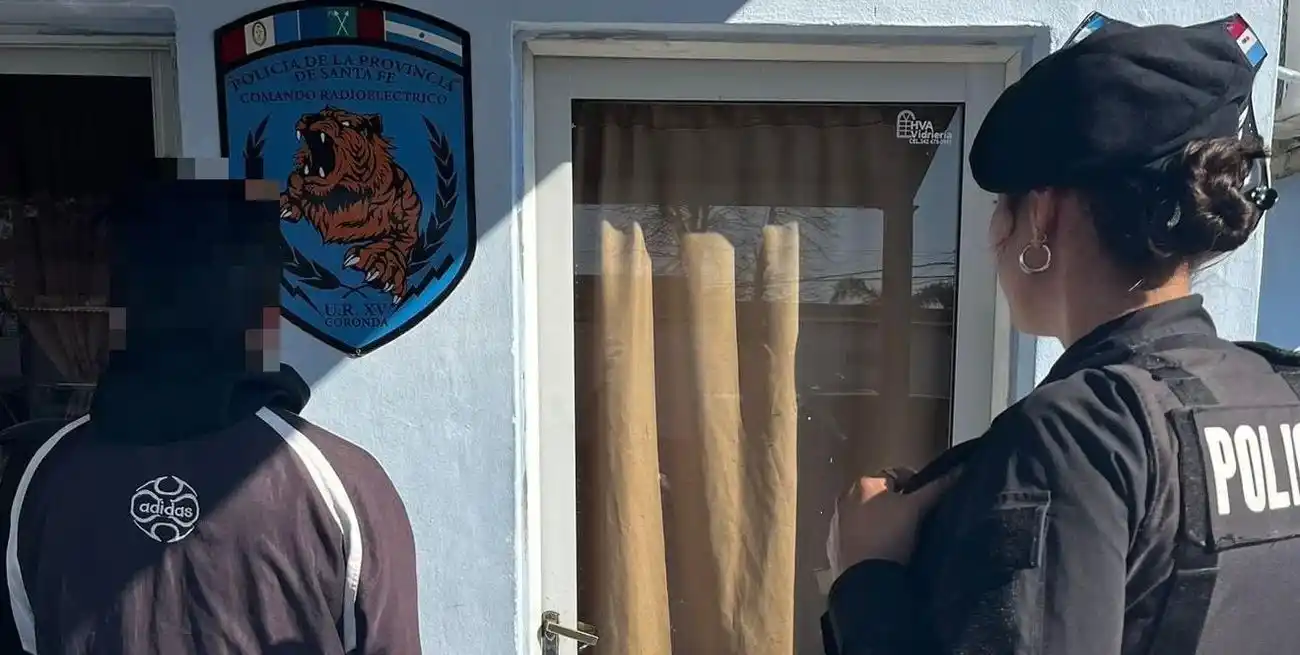 El hombre fue arrestado por personal del Comando Radioeléctrico corondino. Foto: El Litoral