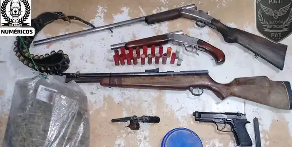De denuncia por disparos a operativo por estupefacientes: desbarataron a un narco barrial, hallaron un arsenal y droga