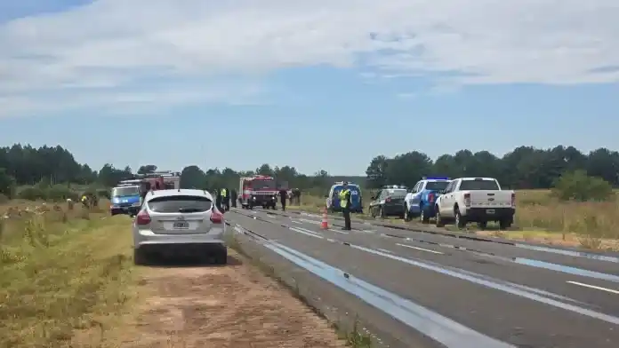Falleció la mujer embarazada del trágico siniestro de la Ruta Nº 136: el único sobreviviente es un chiquito de 2 años