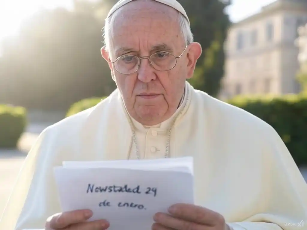 Santoral. Francisco, leyendo el Santoral del 29 de enero.