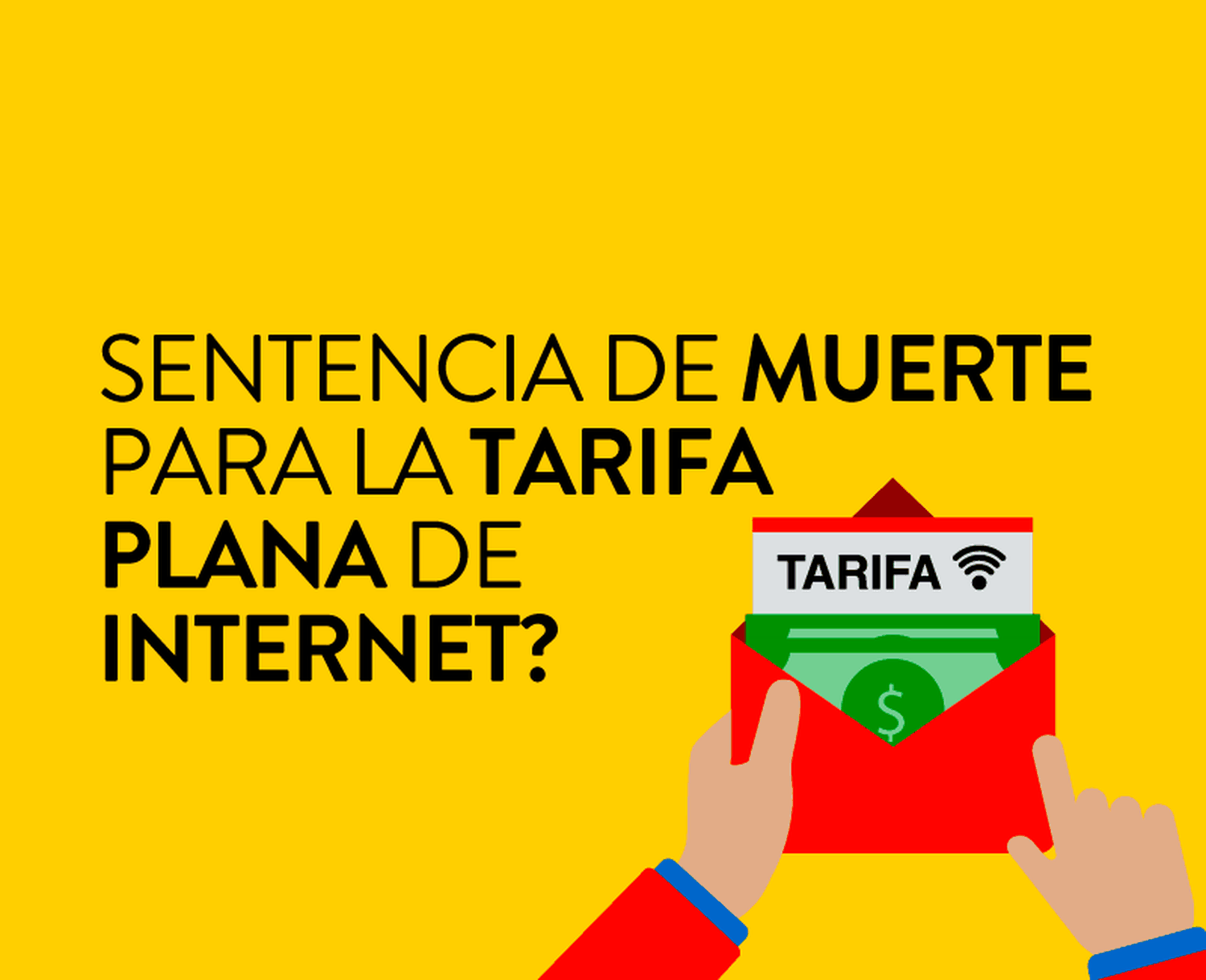 Debate sobre el fin de la tarifa plana de internet