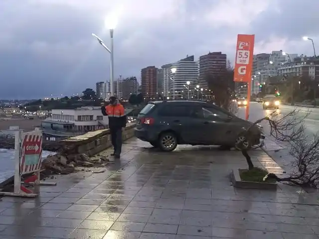 Despiste y choque contra un paredón: test de alcoholemia negativo