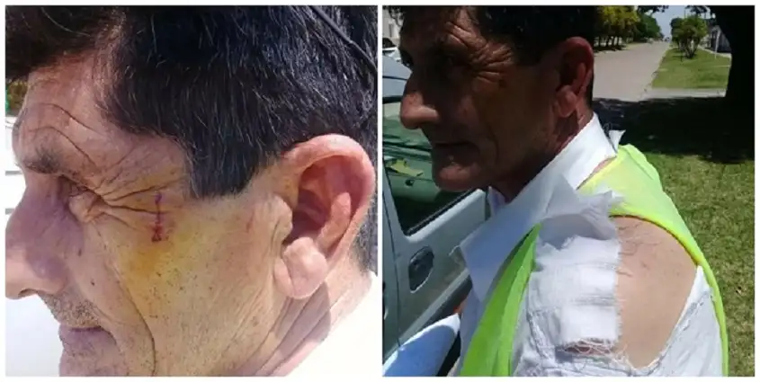 El inspector municipal lo notificó por no utilizar el tapabocas, y lo agredió