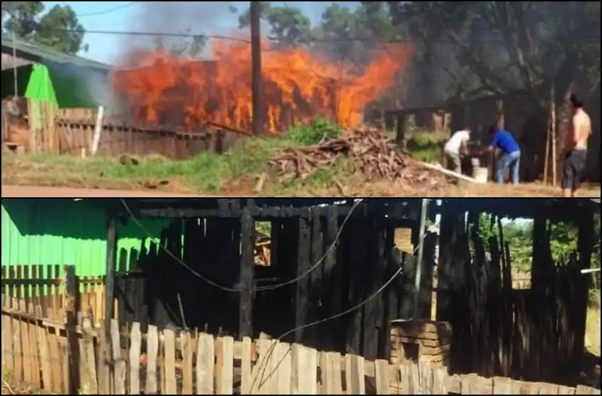 Discutió con un amigo por Boca-River, le prendió fuego la casa y está prófugo