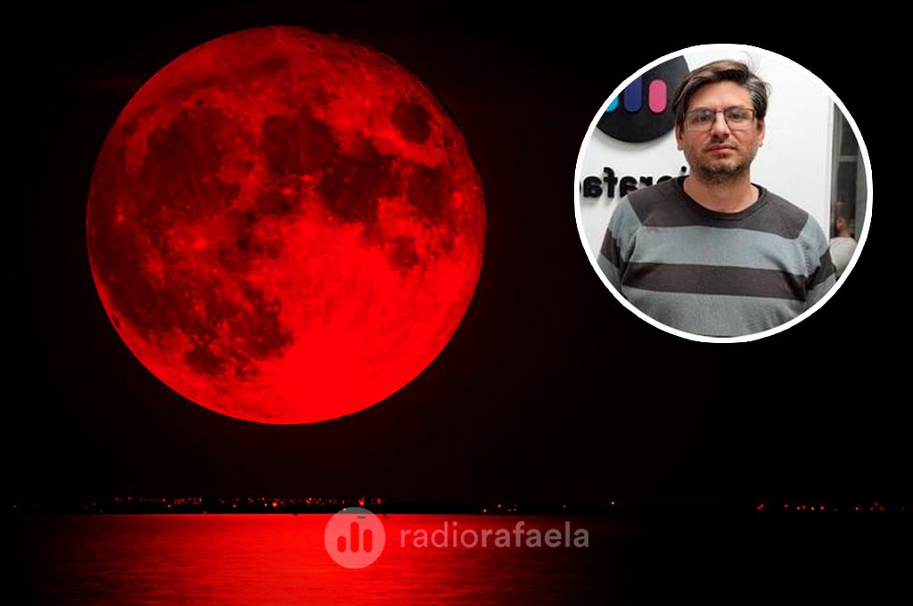 Esta noche habrá un eclipse total con “Luna de Sangre” y se podrá ver desde Rafaela