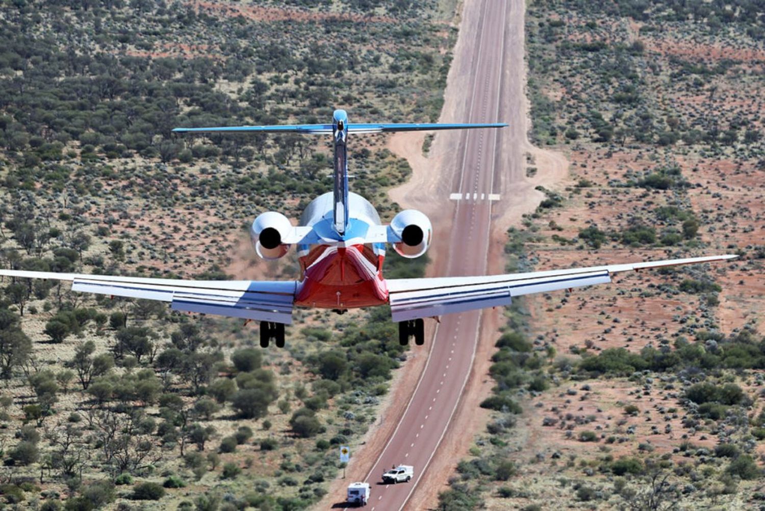 Historic First: Civil Jet Lands on Australian Road for Medical Emergency in the Outback