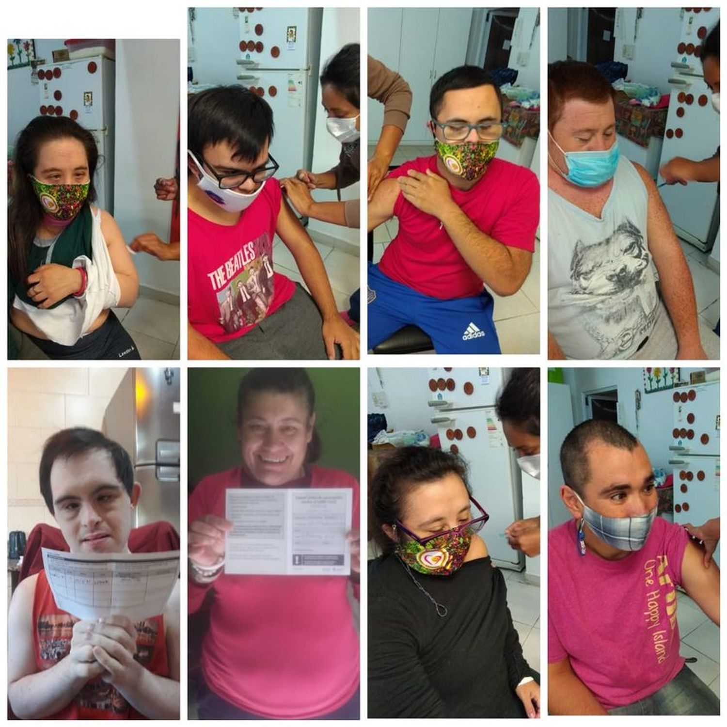Los chicos de ASDGGUAY recibieron la primera dosis