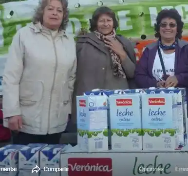 Realizan la última colecta anual de leche para los comedores