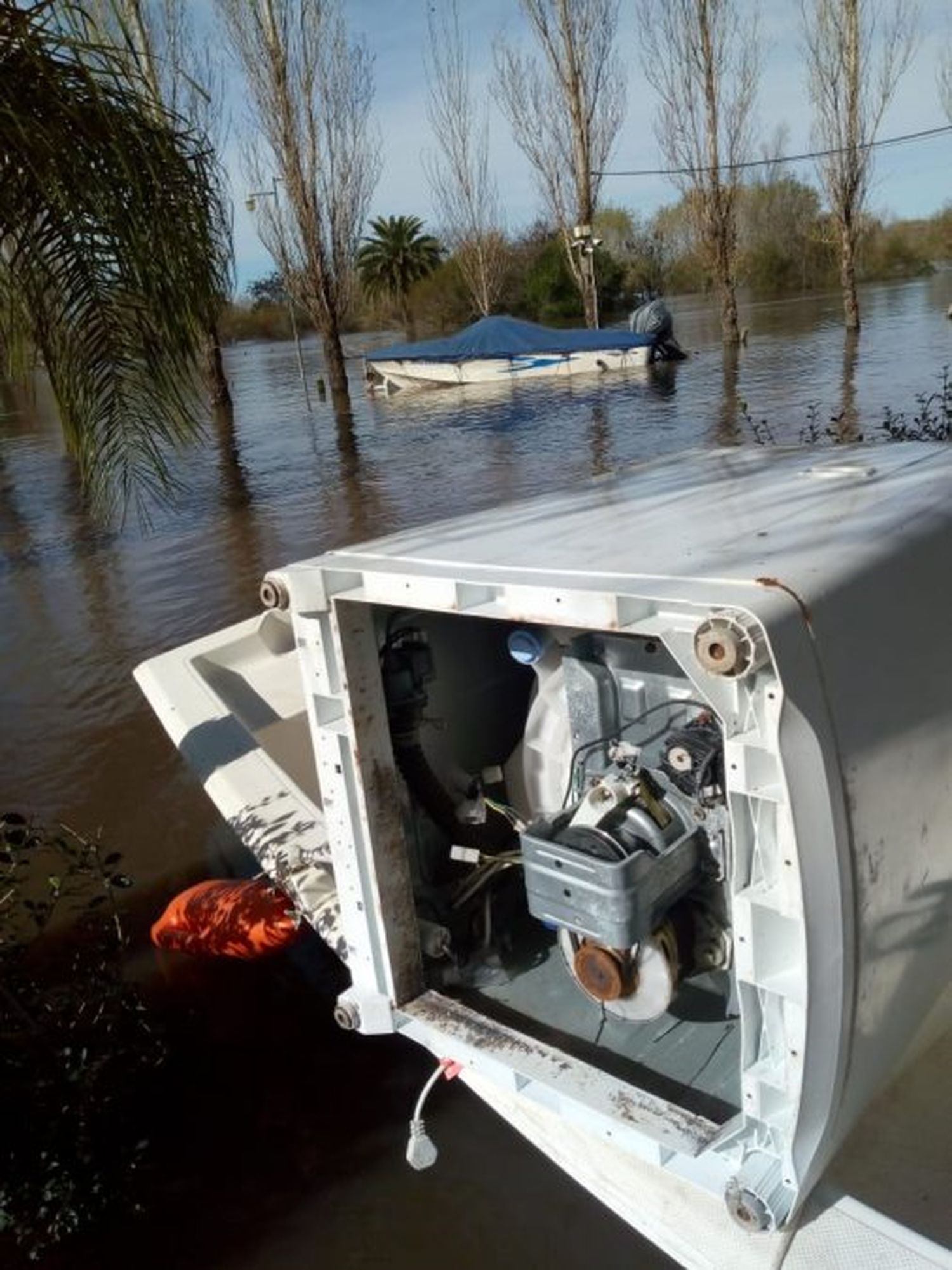 Las consecuencias de la creciente en el complejo Punta Sur 