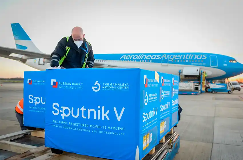 Con la llegada de más dosis de Sputnik V, Argentina superó los 25,7 millones de vacunas recibidas