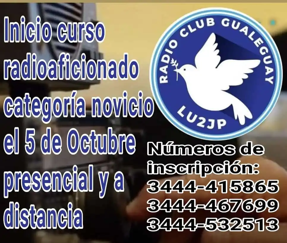 Inscripción abierta para curso de radioaficionado de novicio