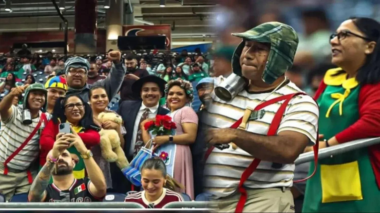 Los aficionados mexicanos fueron al debut de la Copa América con disfraces de "El Chavo del 8"