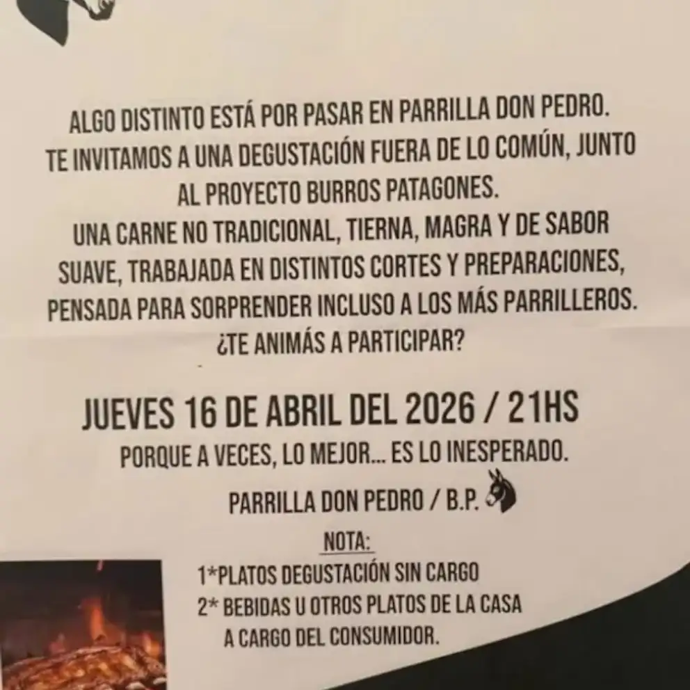 parrilla carne de burro