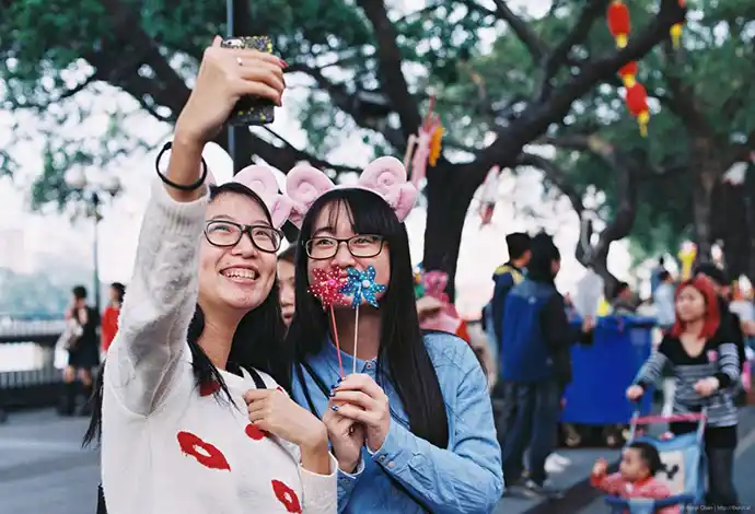 Más millennials chinos quieren sacarse selfies en la Argentina