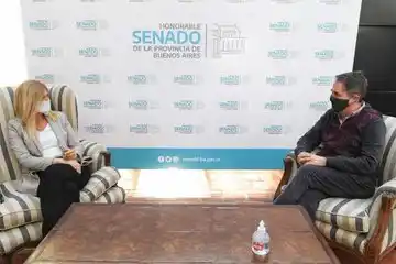 Magario con Lorenzino: "Nos juntamos para seguir ocupándonos de los problemas de los bonaerenses"