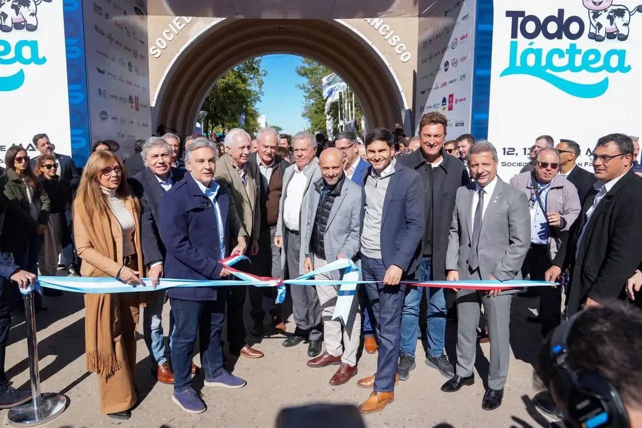 Pullaro y Llaryora encabezaron la apertura de TodoLáctea 2026 en San Francisco.