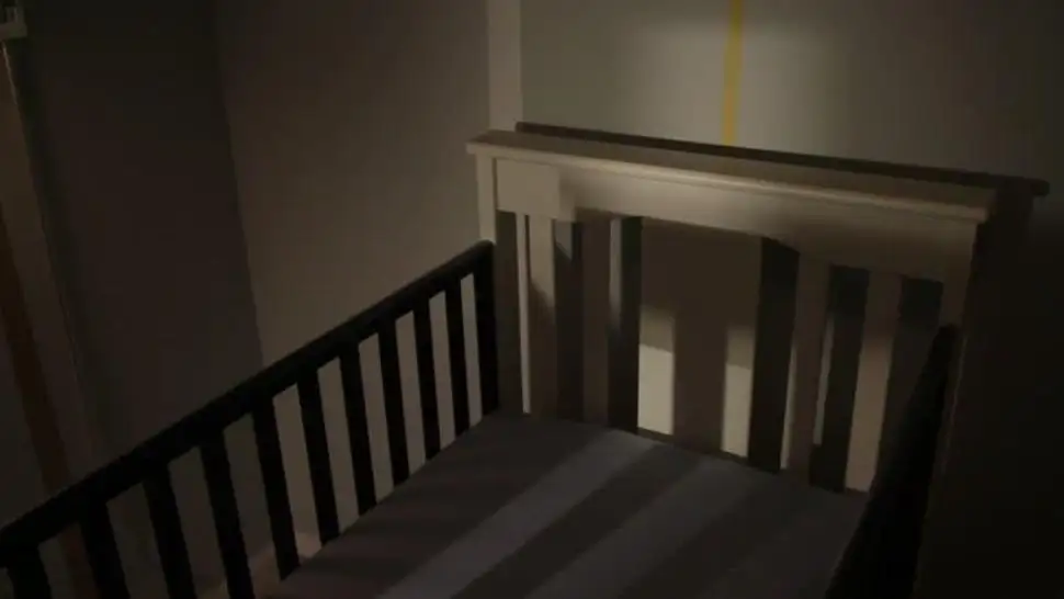 Creyó ver un "fantasma" en la cuna de su bebé, pero era una escalofriante ilusión óptica