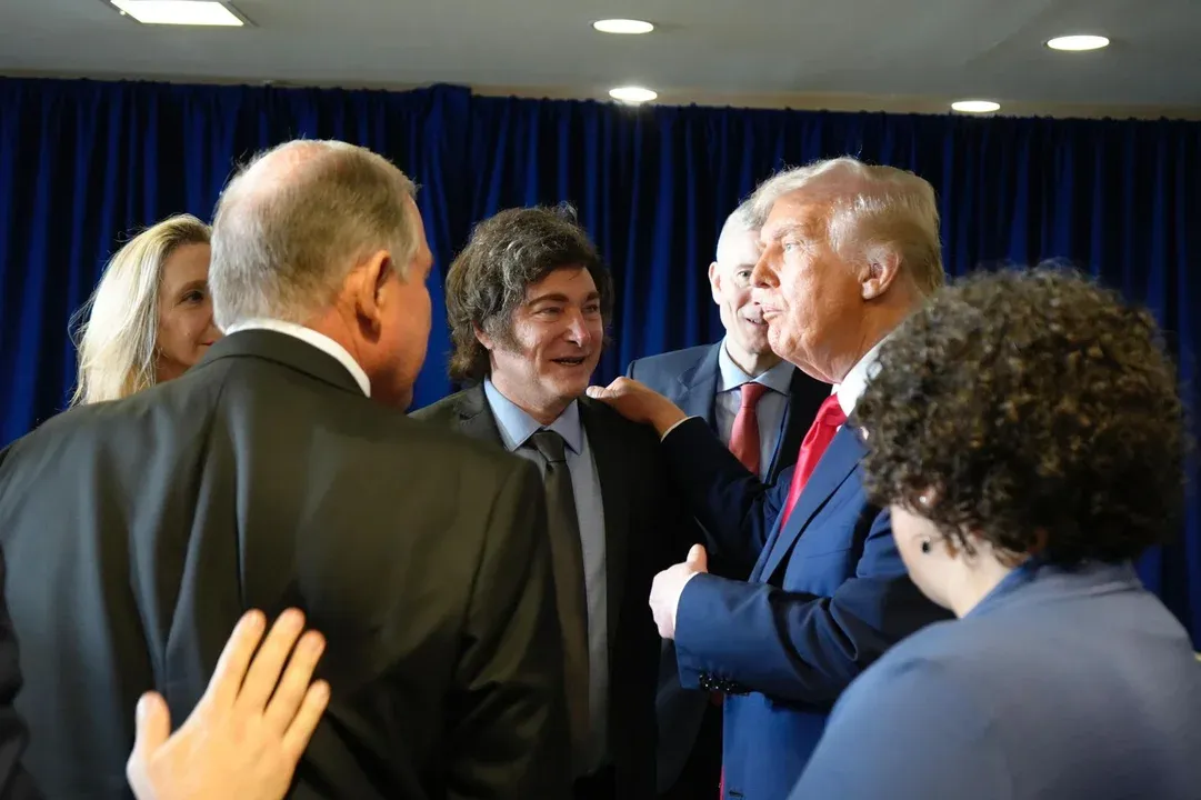 Javier Milei y Donald Trump.