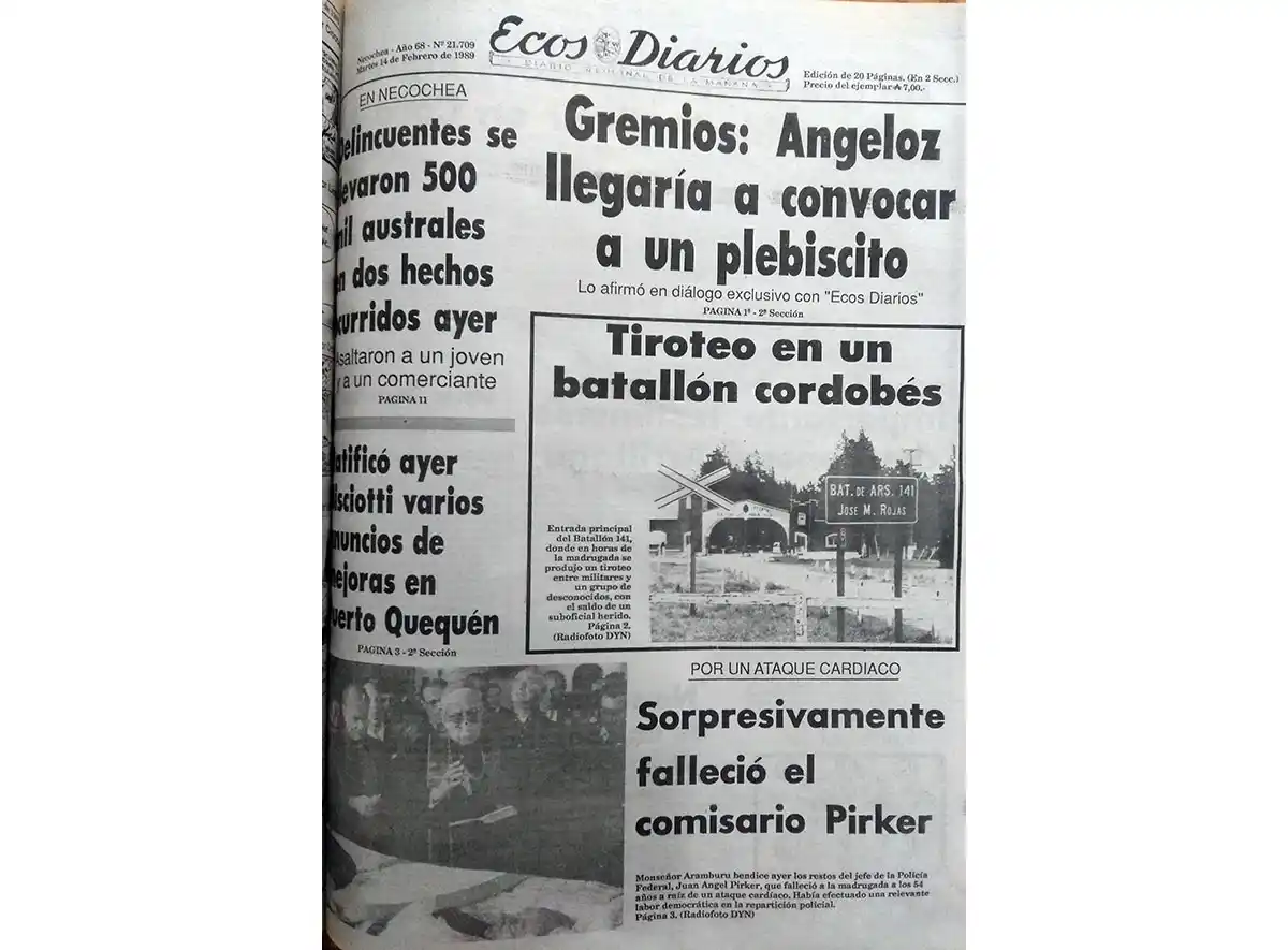 Martes 14 de febrero de 1989
