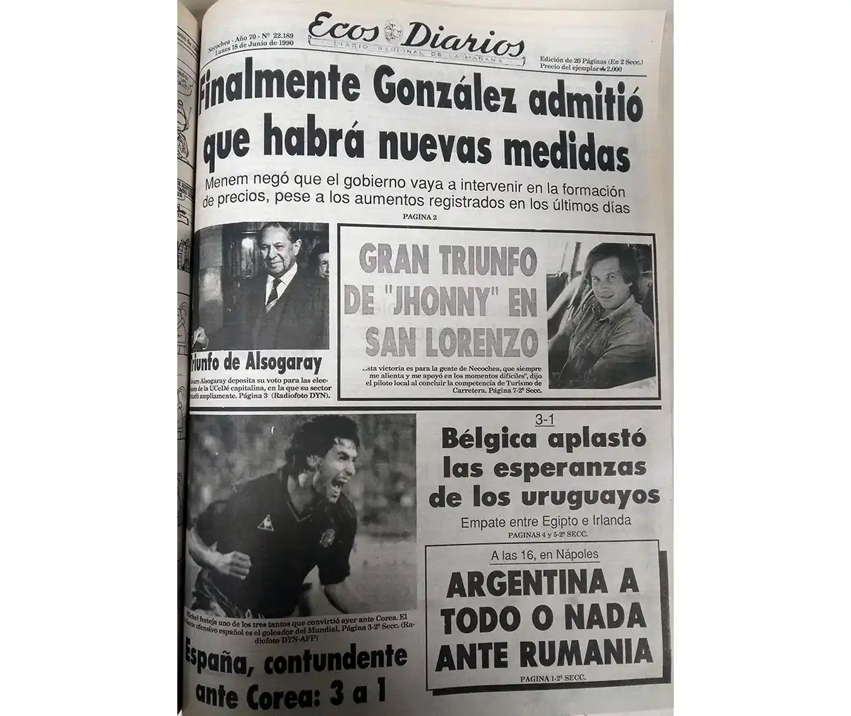 Lunes 18 de junio de 1990