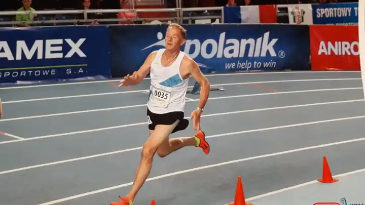 Sergio Wilhelm en el mundial de atletismo Máster