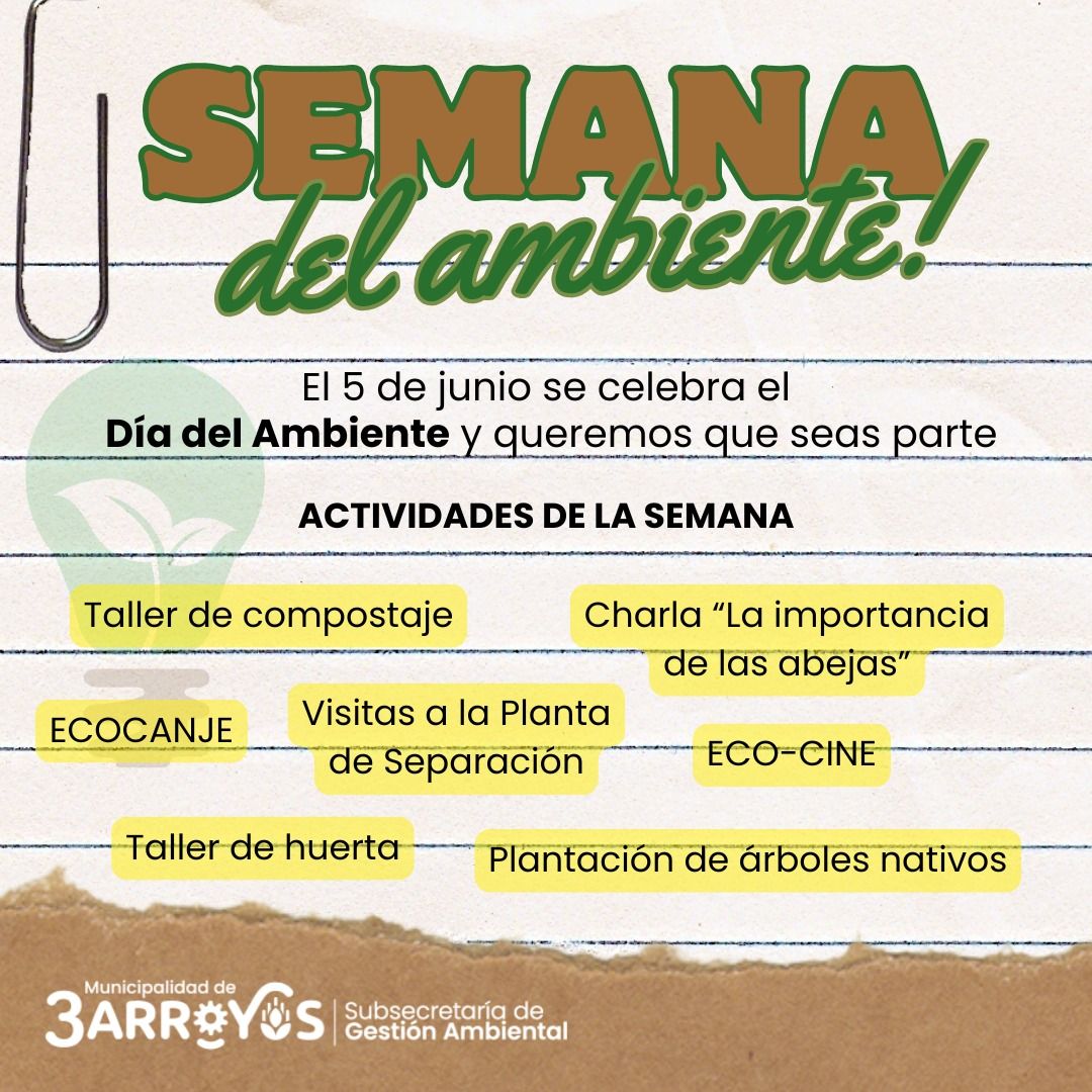 El 5 de junio se conmemora el día del ambiente