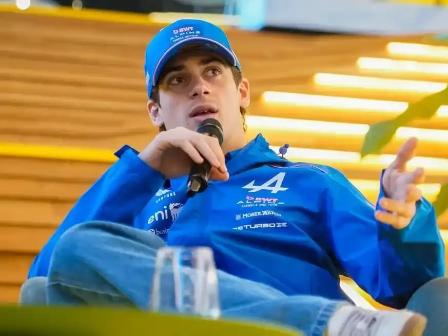 Franco Colapinto este viernes en la previa al road show.