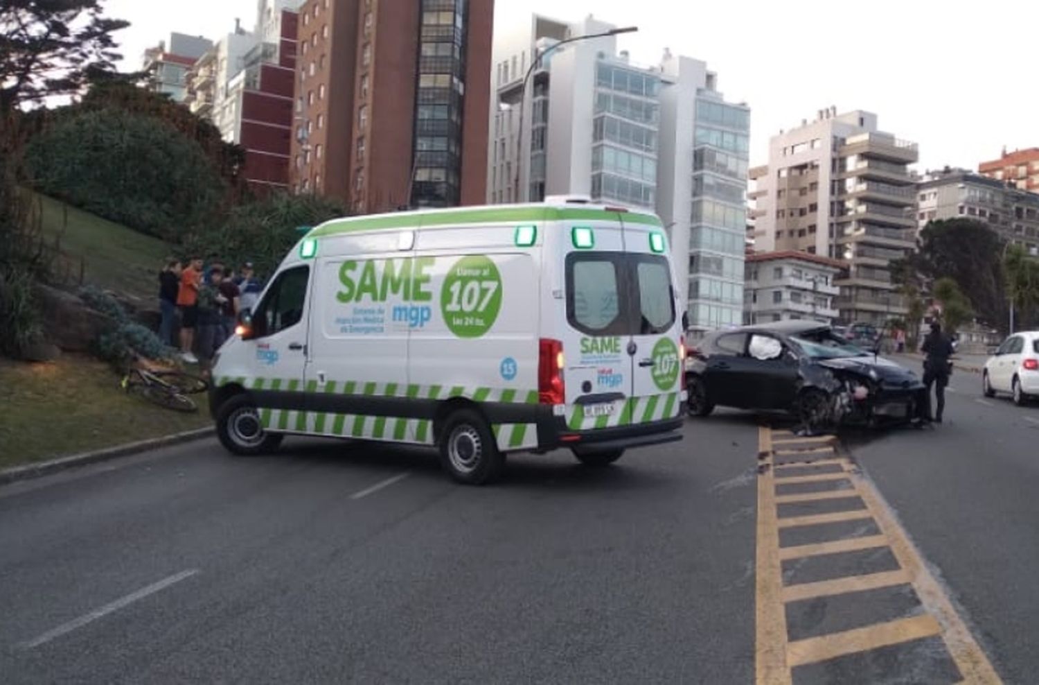 Video: así fue el accidente en Playa Grande